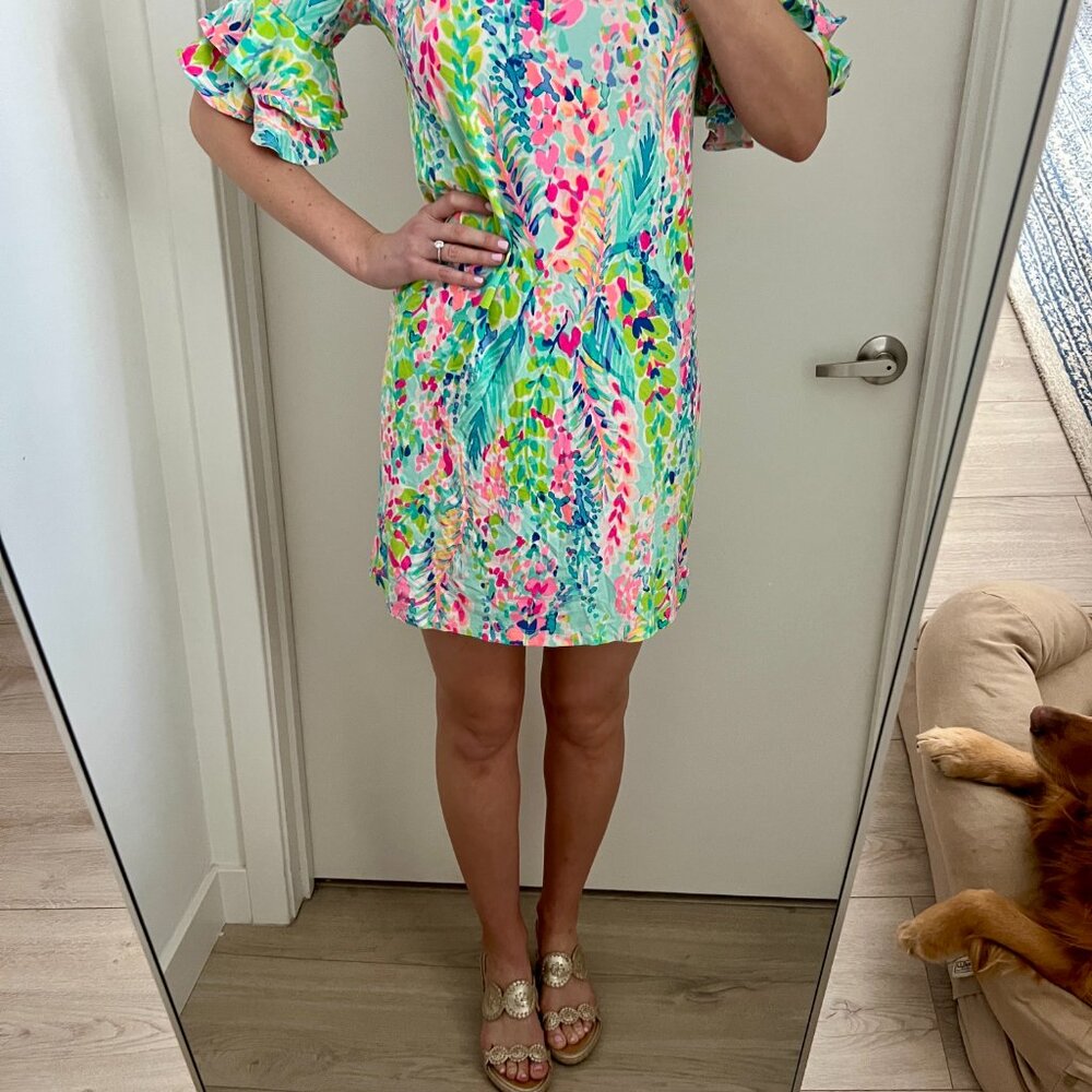 Lilly Pulitzer Ruffle Sleeve Mini Dress